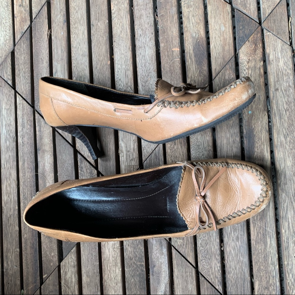 Brown Mocassin Heels